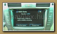 Lexus HDD navigáció