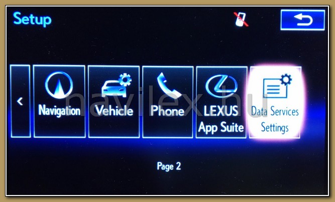 Amerikai Lexus navigáció